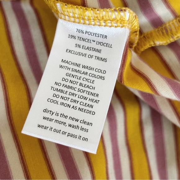 Toad & Co Swifty Striped Tank Dress Medium Athleisure - Picture 5 of 6